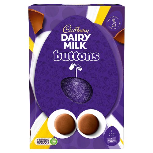 CADBURY DAIRY MILK GIANT BUTTONS EGG 6 X 195G
