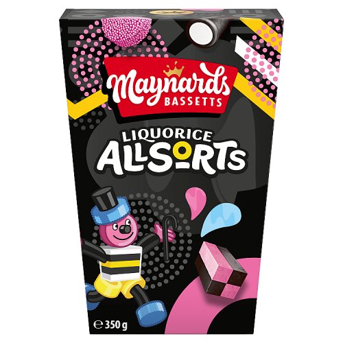 MAYNARDS BASSETTS LIQUORICE ALLSORTS CARTON 6 X 350G