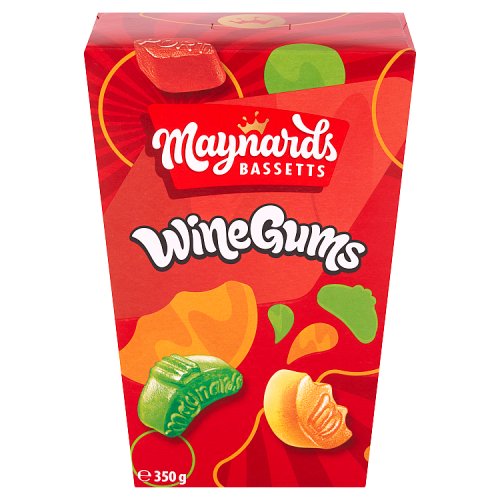 MAYNARDS BASSETTS WINE GUMS CARTON 6 X 350G