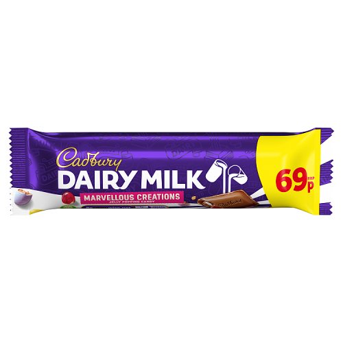 CADBURY MARVELLOUS CREATIONS JELLY POPPING CANDY PM 69P 24 X 47G
