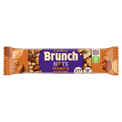 CADBURY BRUNCH NUTS PEANUT & ALMOND BAR 15 X 35G
