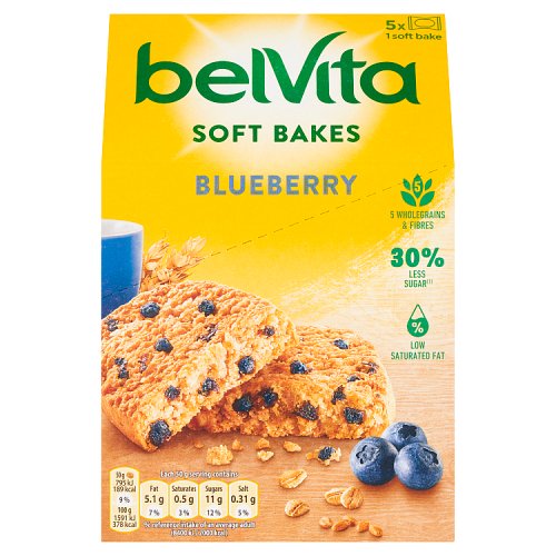 BELVITA SOFT BAKES BLUEBERRY 6 X 250G