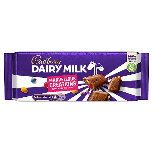 CADBURY DAIRY MILK MARVELLOUS JELLY POPPING CANDY 19 X 160G