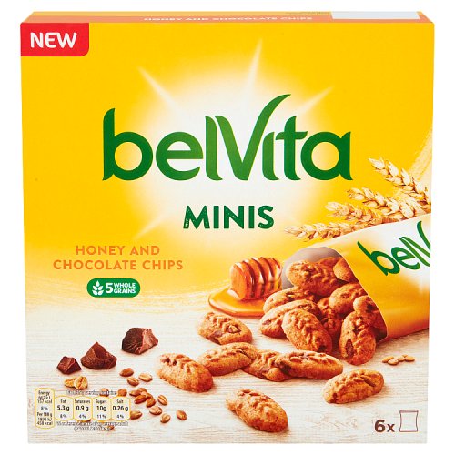 BELVITA MINIS HONEY & CHOCOLATE CHIPS 12 X 210G