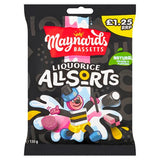 MAYNARDS BASSETTS LIQUORICE ALLSORTS PM £1.25 12 X 130G