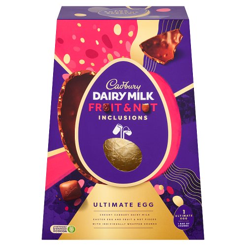 CADBURY DAIRY MILK FRUIT & NUT INCLUSIONS ULTIMATE 4 X 400G