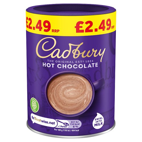 CADBURY HOT CHOCOLATE PM £2.49 6 X 250G