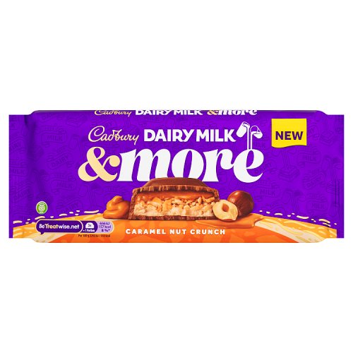 CADBURY DAIRY MILK & MORE CARAMEL NUT CRUNCH 15 X 200G