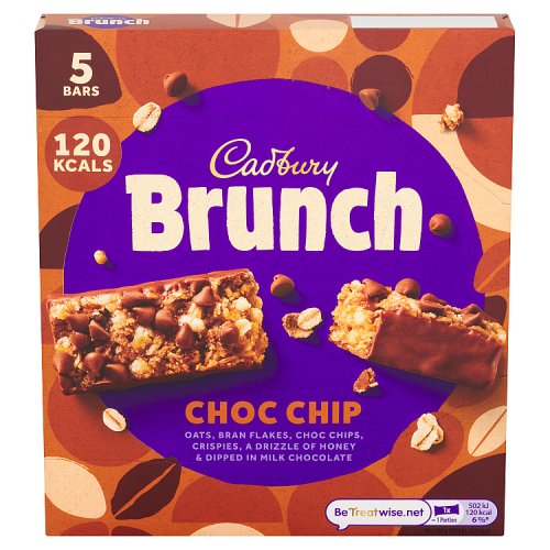 CADBURY BRUNCH BAR CHOC CHIP 8 X 140G