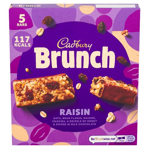 CADBURY BRUNCH BAR RAISIN 8 X 140G