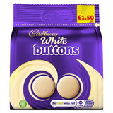 CADBURY WHITE BUTTONS PM £1.50 10 X 85G