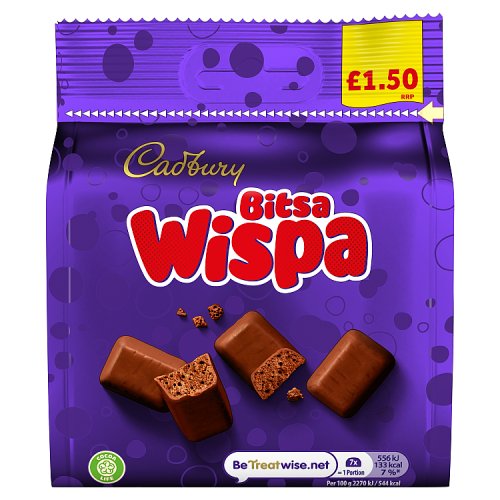 CADBURY BITSA WISPA PM £1.50 10 X 85G