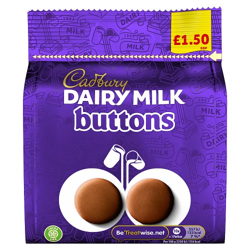 CADBURY GIANT BUTTONS PM £1.50 10 X 85G