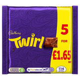 CADBURY TWIRL 5 PACK PM £1.65 20 X 107.5G