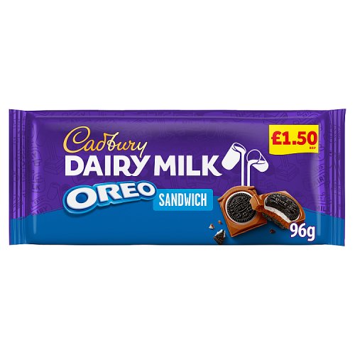 CADBURY OREO DAIRY MILK SANDWICH PM £1.50 15 X 96G