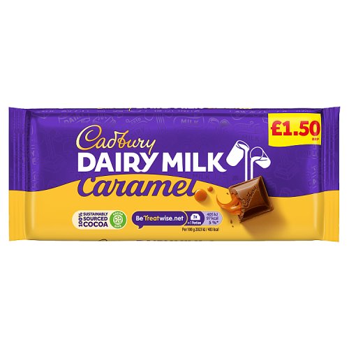 CADBURY DAIRY MILK CARAMEL PM £1.50 16 X 120G