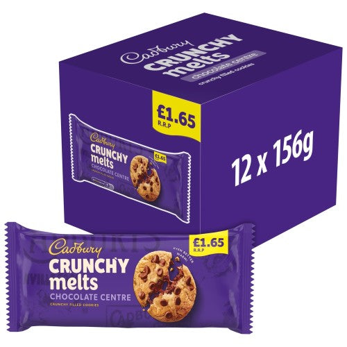 CADBURY CRUNCHY MELTS CHOCOLATE PM £1.65 12 X 156G
