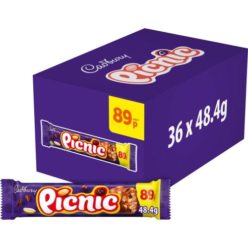CADBURY PICNIC PM £0.89 36 X 48.4G