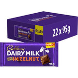CADBURY DAIRY MILK CHOPPED HAZELNUT PM £1.69 22 X 95G