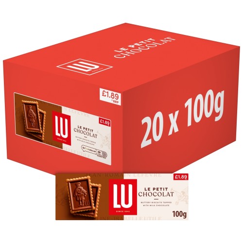 LU LE PETIT CHOCOLAT PM £1.89 20 X 100G