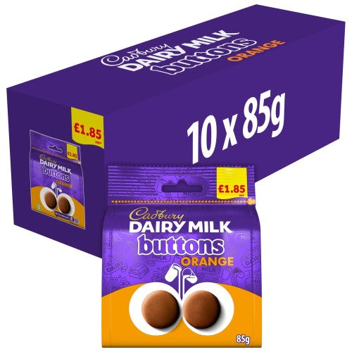 CADBURY ORANGE BUTTONS PM £1.85 10 X 85G
