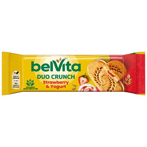BELVITA BREAKFAST STRAWBERRY YOGHURT DUO CRUNCH 18 X 50.6G