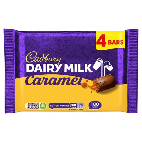 CADBURY DAIRY MILK CARAMEL 4PK 15 X 148G