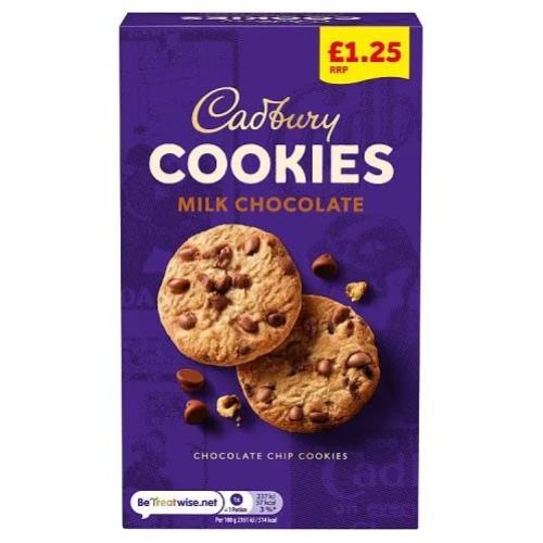 CADBURY CHOC CHIP COOKIES PM £1.25 (4 X 6) 24 X 150G