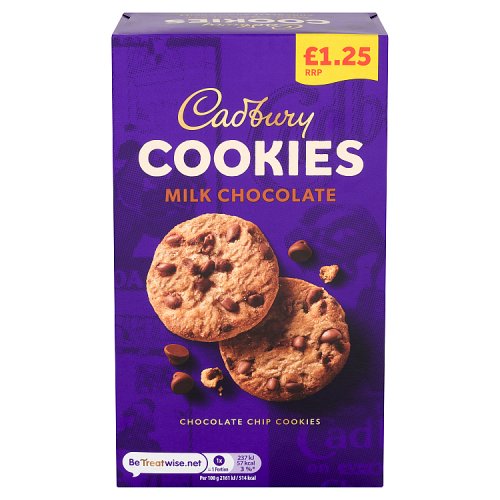 CADBURY CHOC CHIP COOKIES PM £1.25 6 X 150G