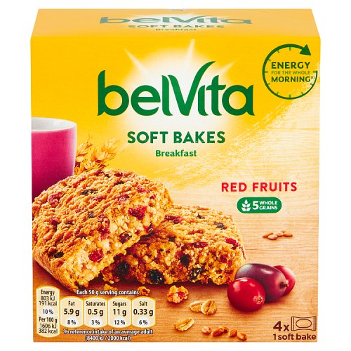 BELVITA SOFT BAKE RED FRUITS 10 X 200G