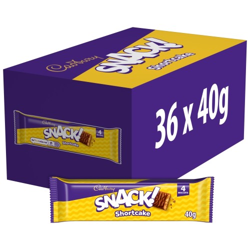 CADBURY SNACK SHORTCAKE 36 X 40G