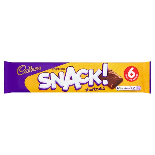 CADBURY SNACK SHORTCAKE 6PK 24 X 120G