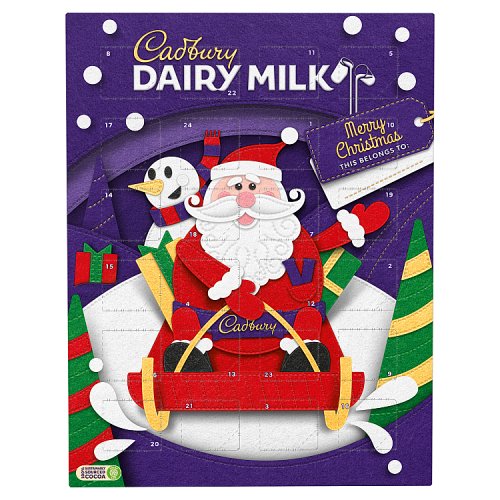 CADBURY DAIRY MILK ADVENT CALENDAR HOD 72 X 90G