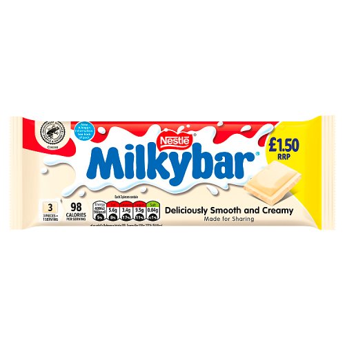 MILKYBAR WHITE BLOCK PM £1.50 20 X 90G