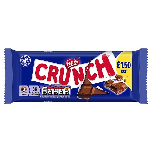 NESTLE CRUNCH BAR MILK CHOC PM £1.50 20 X 100G