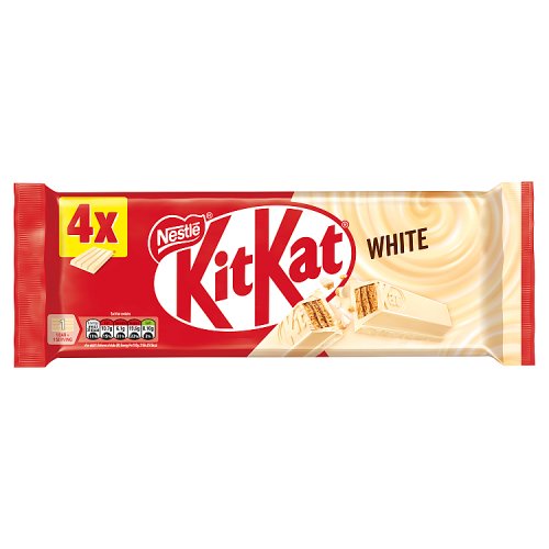 KIT KAT 4 FINGER WHITE 4PK 20 X 166G
