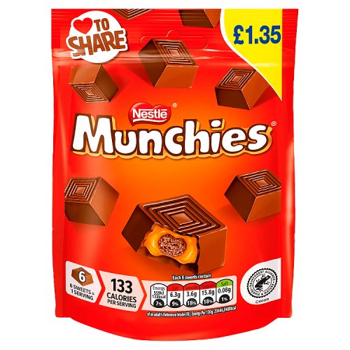 MUNCHIES POUCH PM £1.35 10 X 81G