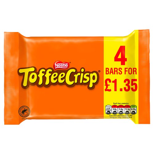 TOFFEE CRISP 4PK PM £1.35 14 X 124G