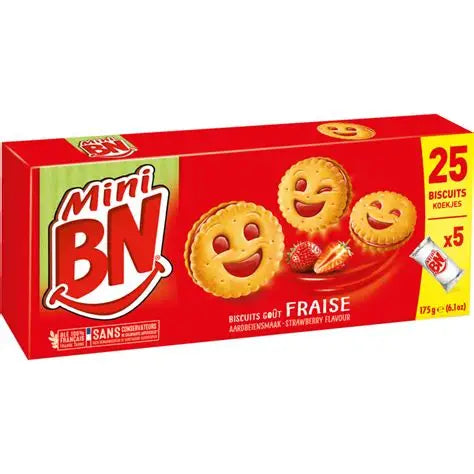 306417F MINI BN FRAISE (STRAWBERRY) 16X175G