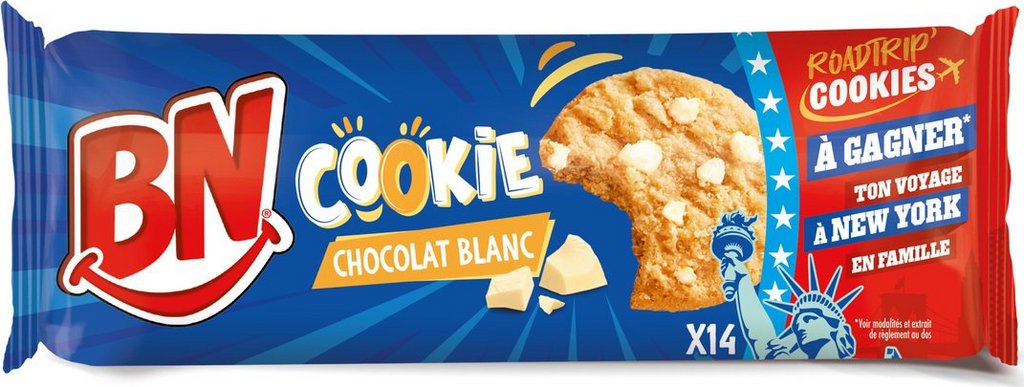 245726F BN COOKIE CHOCOLAT BLANC (WHITE CHOCOLATE) 12X150G