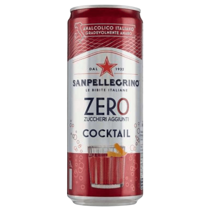 SAN PELLEGRINO COCKTAIL ZERO 24X330ML CAN