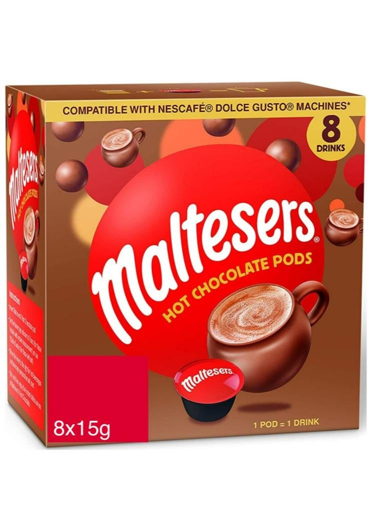 PMAL15GN MALTESERS HOT CHOCOLATE DGC PODS 5X120G (8X15G)