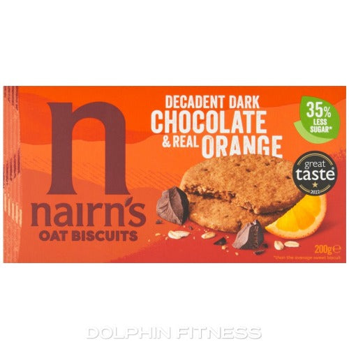 9244-E NAIRNS CHOCOLATE ORANGE OAT BISCUITS 6X200G