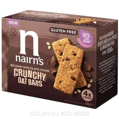 9775-E NAIRNS BELGIAN CHOCOLATE CHUNK CRUNCHY OAT BARS 10X160G